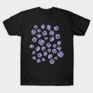 Galaxy Polyhedral Dice for Boardgames D20 Dice T-Shirt